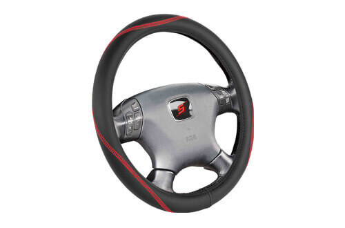 leather car steering wheel cover SWC203