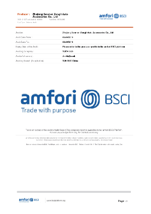 BSCI seat cover manufacturer